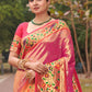 Traditional Saree Silk Magenta Weaving Saree