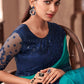 Traditional Saree Silk Blue Embroidered Saree