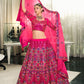 Lehenga Choli Silk Pink Embroidered Lehenga Choli