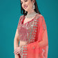 Lehenga Choli Silk Pink Embroidered Lehenga Choli