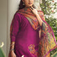 Trendy Suit Silk Viscose Purple Digital Print Salwar Kameez