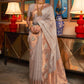 Trendy Saree Silk Grey Weaving Saree