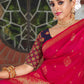 Trendy Saree Silk Hot Pink Patch Border Saree