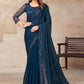 Trendy Saree Silk Blue Patch Border Saree