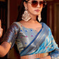 Classic Silk Tissue Blue Weaving Saree