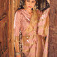 Classic Silk Viscose Peach Weaving Saree