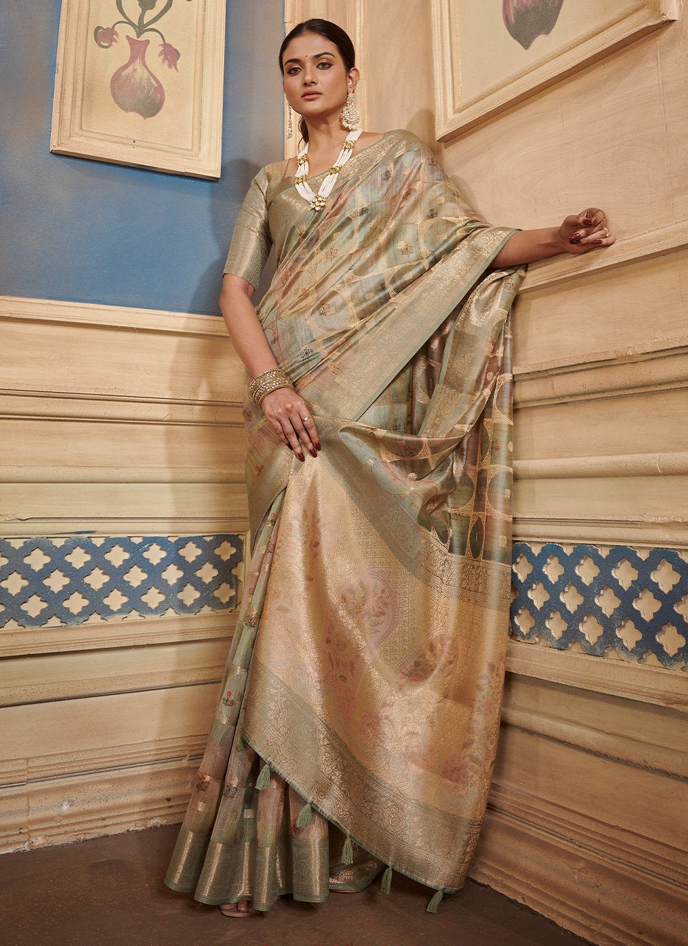 Contemporary Silk Multi Colour Digital Print Saree