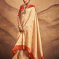Classic Silk Cream Weaving Saree