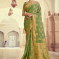 Designer Chiffon Silk Green Weaving Saree