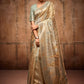 Traditional Saree Organza Silk Gold Silver Weaving Saree