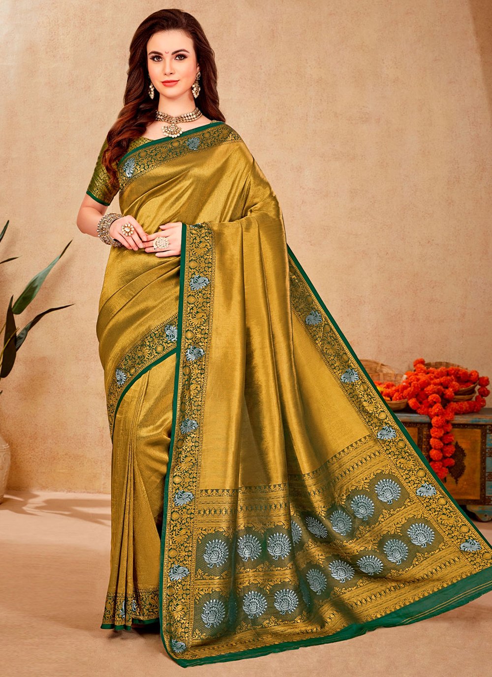 Classic Silk Gold Weaving Saree