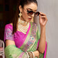 Contemporary Silk Green Weaving Saree