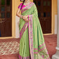 Contemporary Silk Green Weaving Saree