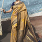 Classic Silk Khaki Weaving Saree
