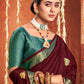 Trendy Saree Silk Maroon Weaving Saree