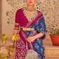 Contemporary Silk Blue Weaving Saree
