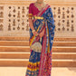 Contemporary Silk Blue Weaving Saree