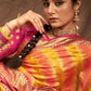 Traditional Saree Silk Orange Yellow Weaving Saree