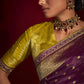 Contemporary Silk Purple Weaving Saree