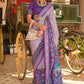 Classic Silk Purple Weaving Saree
