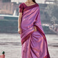 Classic Silk Magenta Weaving Saree