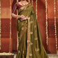 Trendy Saree Silk Green Weaving Saree