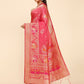 Trendy Saree Silk Pink Weaving Saree