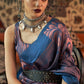 Trendy Saree Silk Blue Weaving Saree