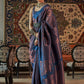 Trendy Saree Silk Blue Weaving Saree