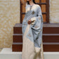 Designer Silk Grey Weaving Saree