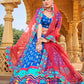 Lehenga Choli Silk Blue Gota Work Lehenga Choli