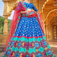 Lehenga Choli Silk Blue Gota Work Lehenga Choli