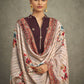 Palazzo Salwar Suit Silk Wine Jacquard Work Salwar Kameez