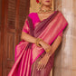 Trendy Saree Silk Wine Weaving Saree