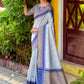 Classic Silk Blue Woven Saree