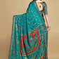 Classic Silk Turquoise Jacquard Work Saree