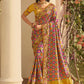 Designer Silk Multi Colour Patch Border Saree