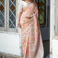 Contemporary Silk Multi Colour Patch Border Saree