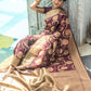 Contemporary Silk Wine Woven Saree