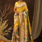 Contemporary Silk Yellow Meenakari Saree