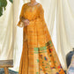 Trendy Saree Silk Yellow Woven Saree