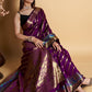 Classic Silk Purple Weaving Saree