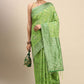 Classic Soft Cotton Green Weaving Saree