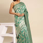 Contemporary Soft Cotton Sea Green Weaving Saree