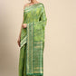 Classic Soft Cotton Green Weaving Saree