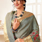 Classic Art Silk Grey Embroidered Saree