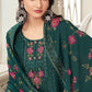 Salwar Suit Chinon Tissue Brasso Green Sequins Salwar Kameez