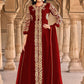 Salwar Suit Georgette Maroon Embroidered Salwar Kameez