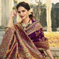 Trendy Saree Banarasi Silk Purple Swarovski Saree
