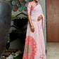 Contemporary Georgette Pink Swarovski Saree